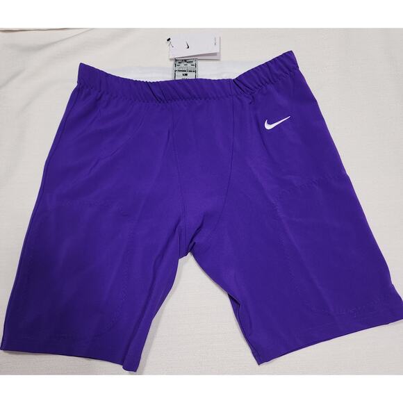 Nike Men's Football Tights Shorts Purple SIZE XXL L19'' x W32'' - Picture 4 of 8